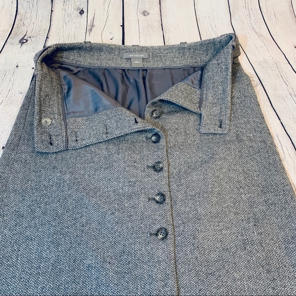 Ann Taylor Dresses & Skirts - Ann Taylor | Button Pencil Wool Skirt Size 2